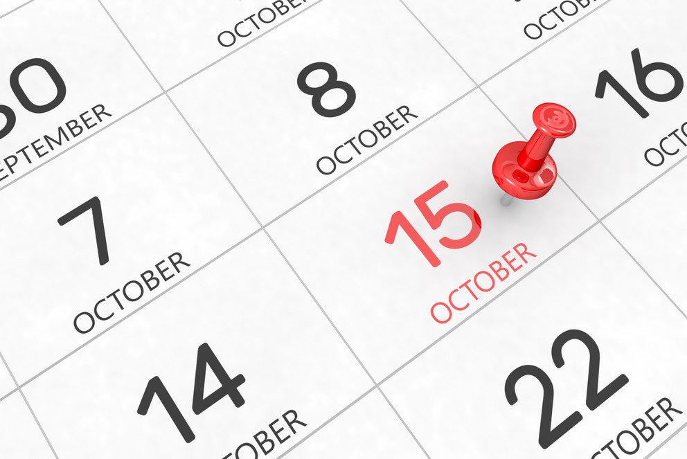 Kalender 15 Oktober