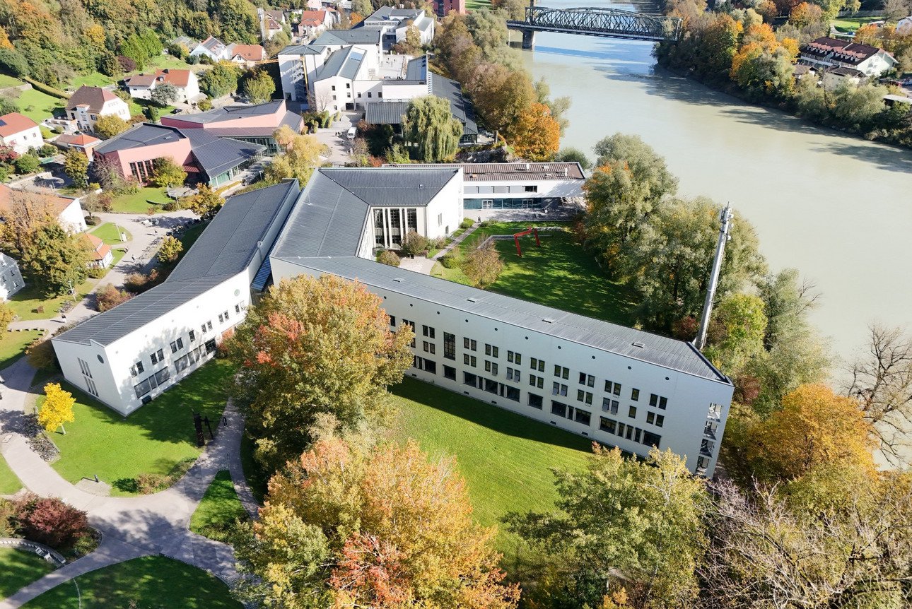 Areal view of the University of Passau