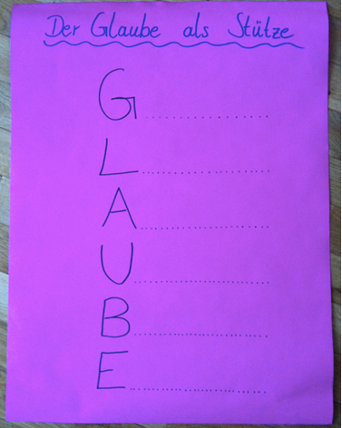 Plakat f&uuml;r die Abstraktions- und die Vertiefungsphase