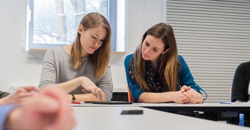 Students at work