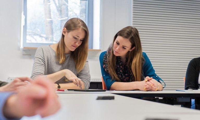 Students at work