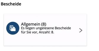 Screenshot Bescheide allgemein