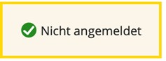 Screenshot "nicht angemeldet"