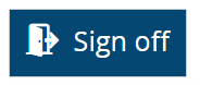 Screenshot sign off button