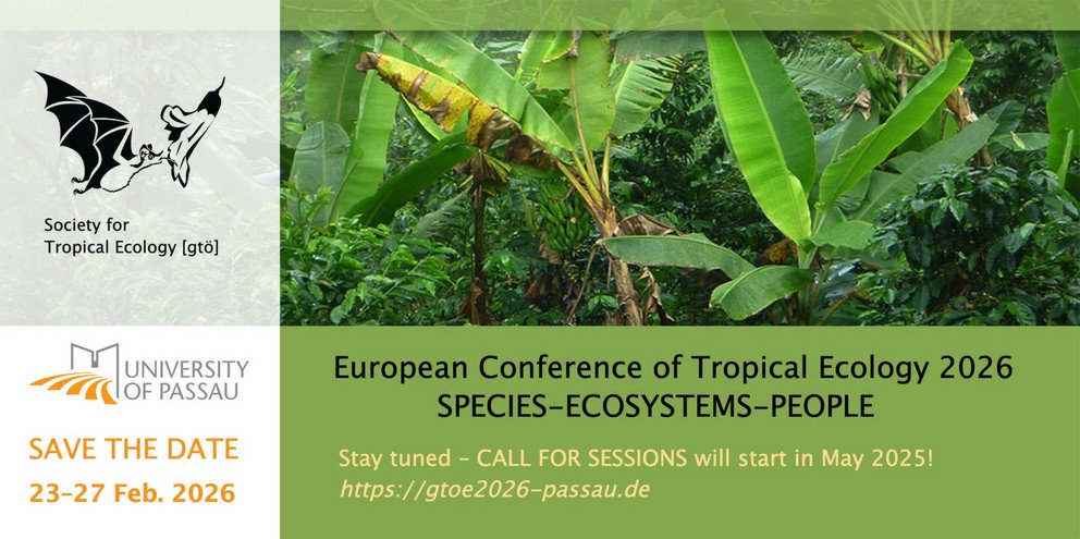 [Translate to Englisch:] Flyer für die European Conference of Tropical Ecology