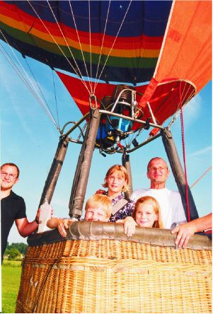 B3: Ein großes Erlebnis für alle: eine Ballonfahrt, bei der es hoch hinausging.