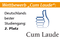 Auszeichnung beim Wettbewerb um Deutschlands besten Studiengang