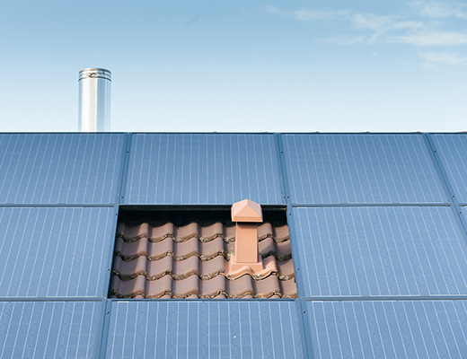 Photovoltaikanlage auf einem Dach