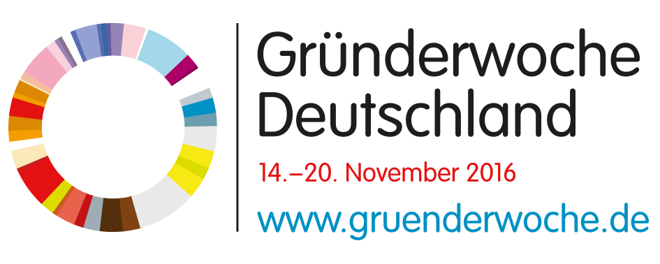 Gr&uuml;nderwoche 2016 von 14. bis 20. November www.gruenderwoche.de