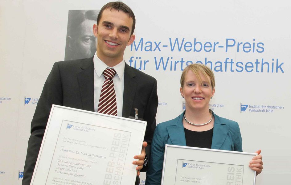 Prof. Dr. Markus Beckmann und Eva Maria Lucke