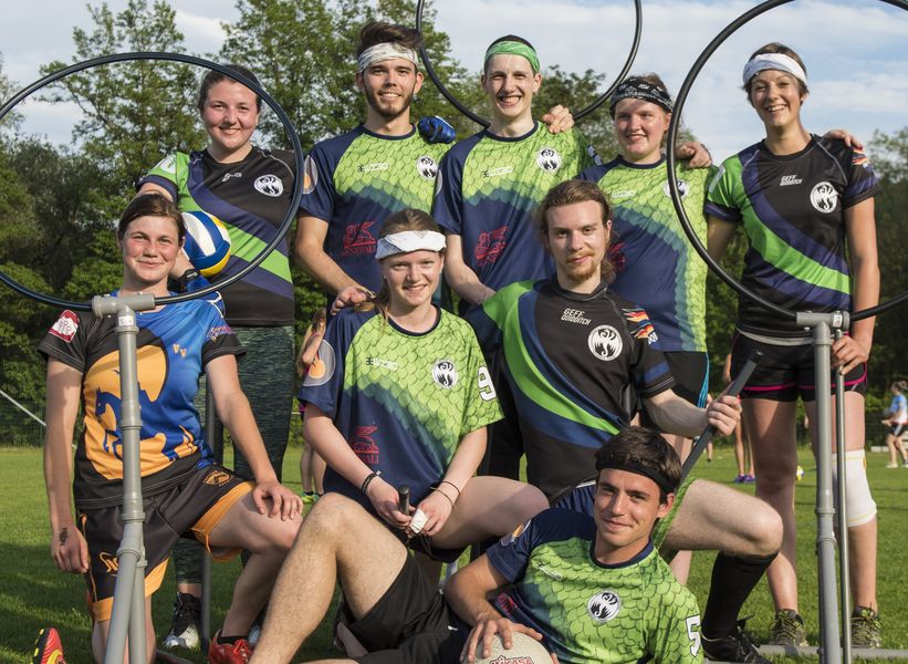 The ‘Three River Dragons Passau’ are German Quidditch Champions. Photograph: Weichselbaumer