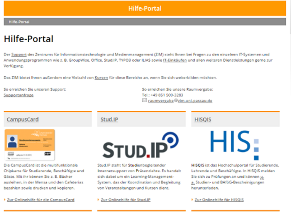 Hilfe-Portal