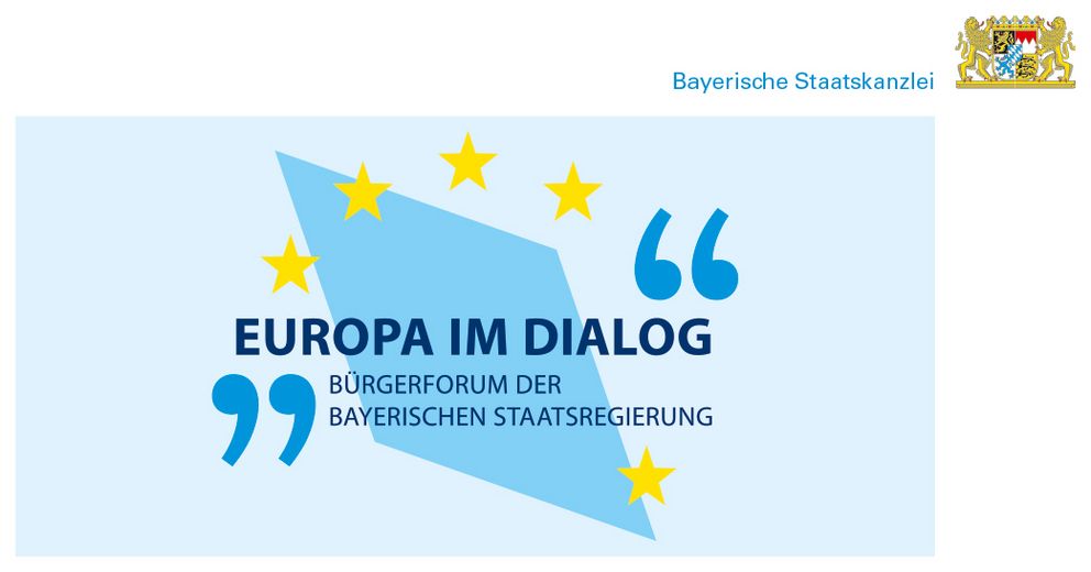 Logo der Veranstaltungsreihe "Europa im Dialog"