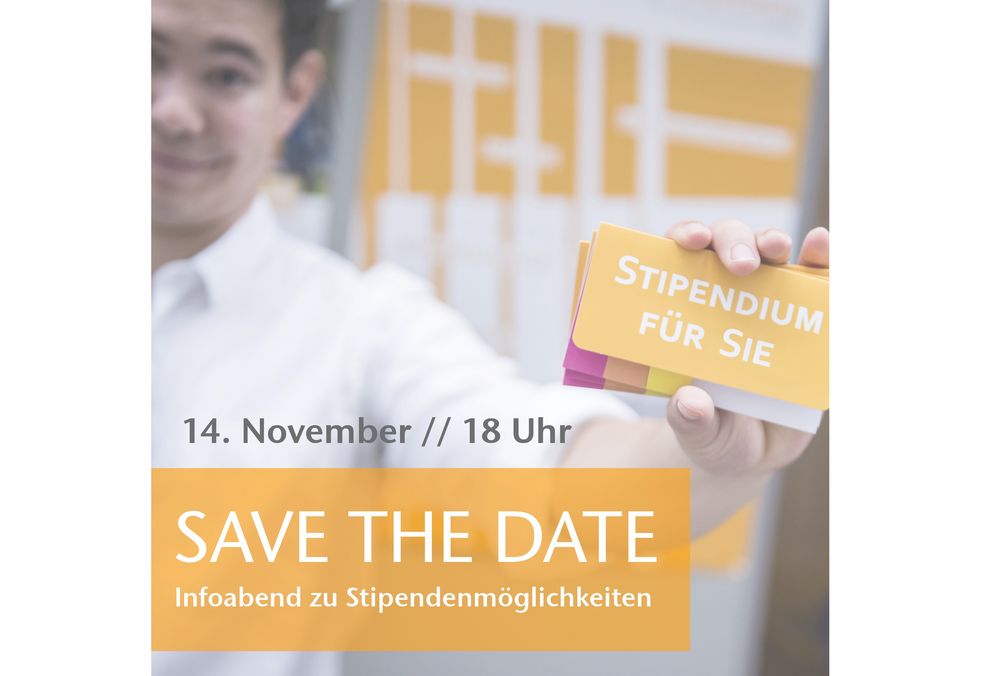 Informationsflyer zum Stipendieninfoabend