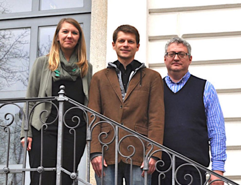 Das Bild zeigt das Projektteam, von links: Anika Sodemann, Alexander Hundertmark und Projektleiter Dr. Christian Rademacher.