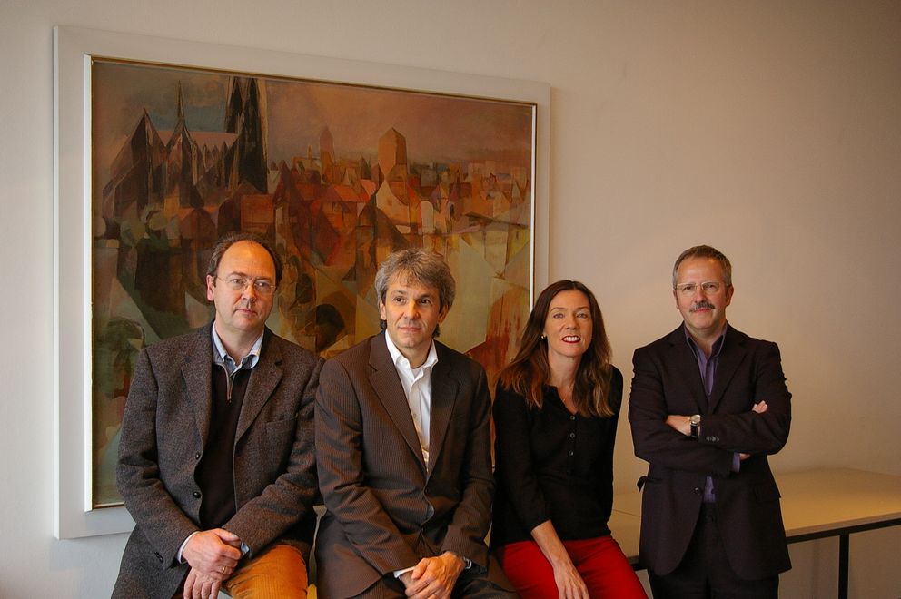 Von links: Prof. Dr. Clemens Kauffmann (Erlangen-Nürnberg), Prof. Dr. Dr. Manfred Brocker (Eichstätt), Prof. Dr. Barbara Zehnpfennig (Passau) und Prof. Dr. Karlfriedrich Herb (Regensburg).