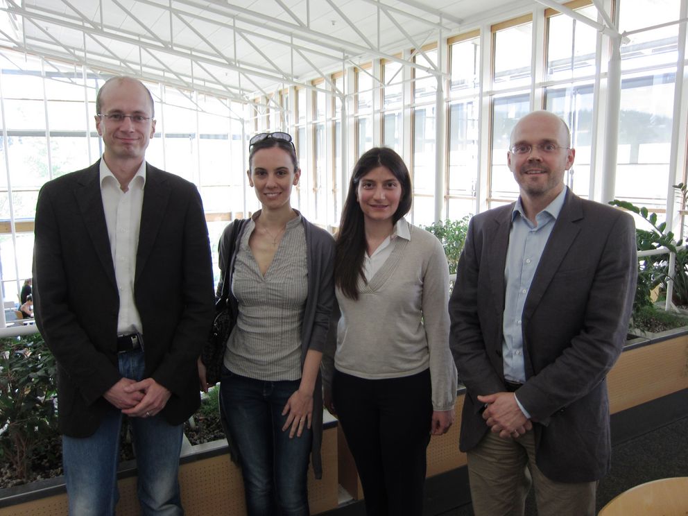 Von links: Prof. Dr. Gerrit Hornung, Maria Tzanou, Laura Puccio und Prof. Dr. Christoph Herrmann